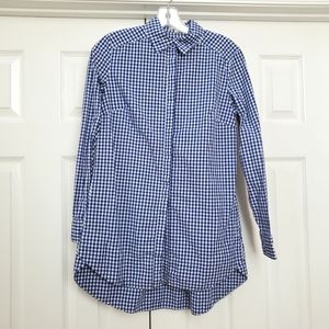 Tyler Boe Blue & White Gingham Shirt SMALL
